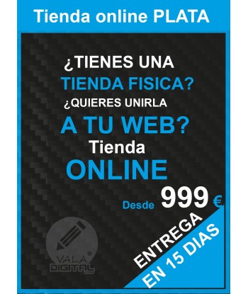 Creacción tienda on line PLATA